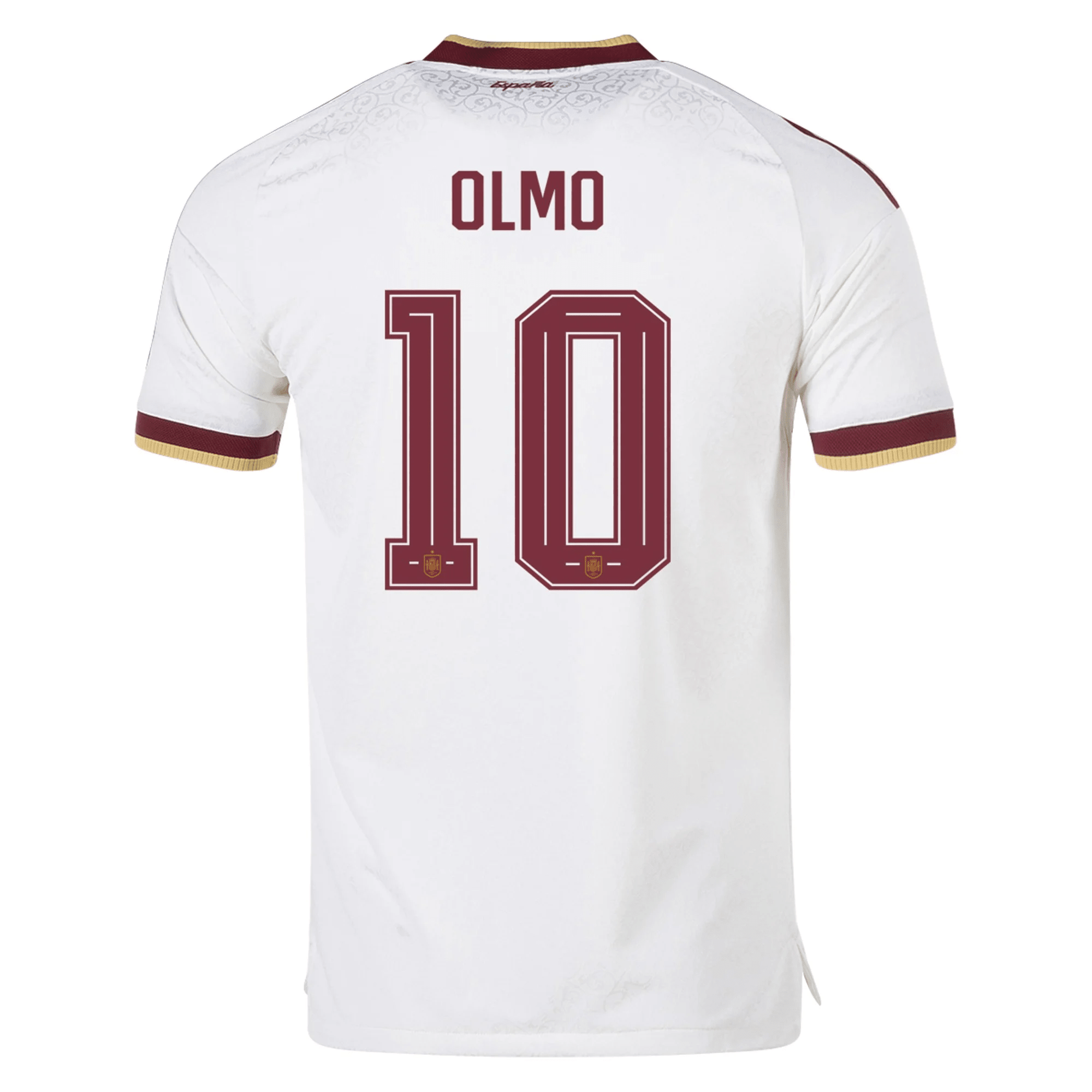 adidas Men's Spain Authentic Dani Olmo Away Jersey 2026 (White)