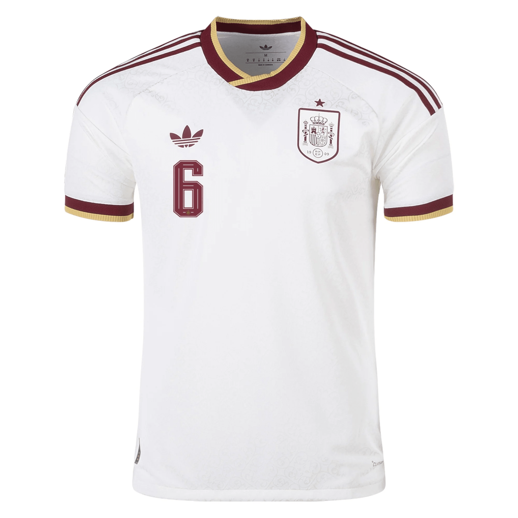 adidas Men's Spain Authentic Mikel Merino Away Jersey 2026 (White)
