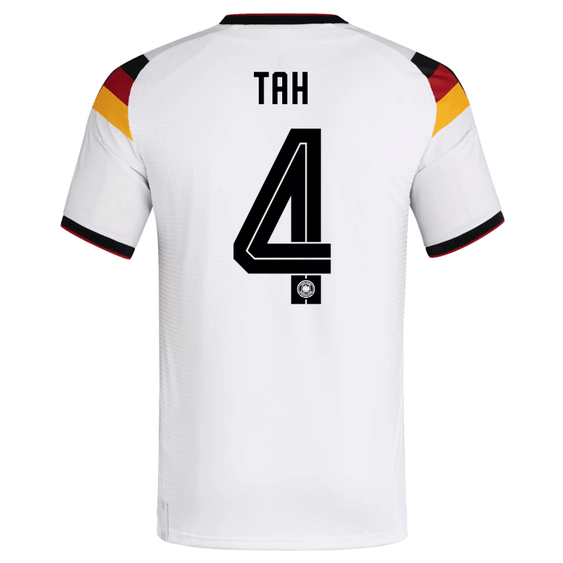 adidas Men's Tah Germany Authentic Home World Cup Jersey 2026 (White/Black)