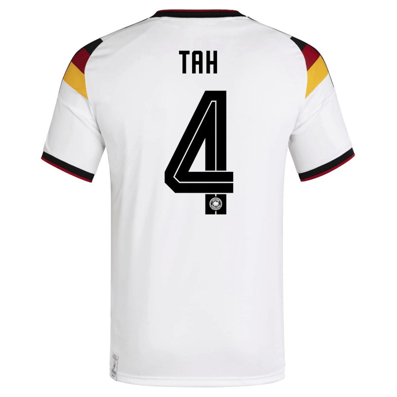 adidas Men's Tah Germany Home World Cup Jersey 2026 (White/Black)