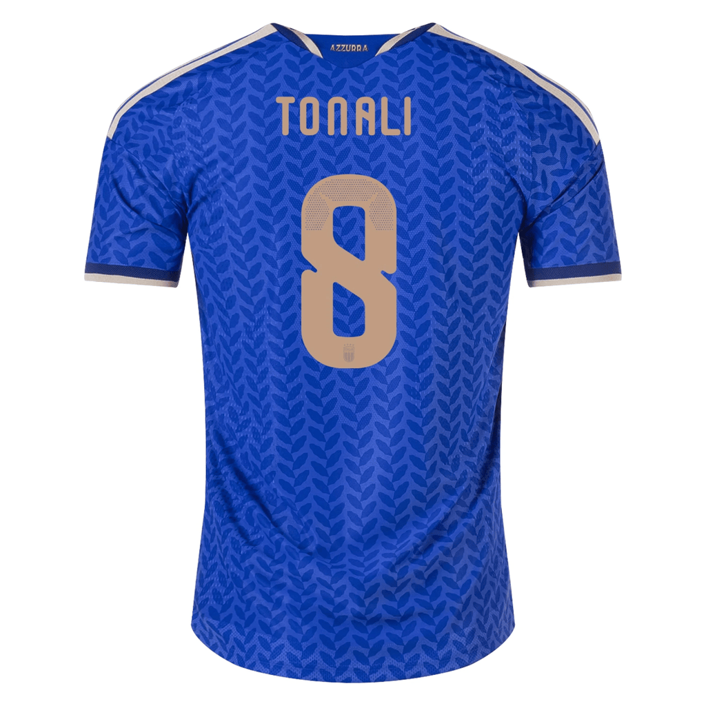 adidas Men's Tonali Italy 2026 Authentic Home Jersey (Bold Blue)