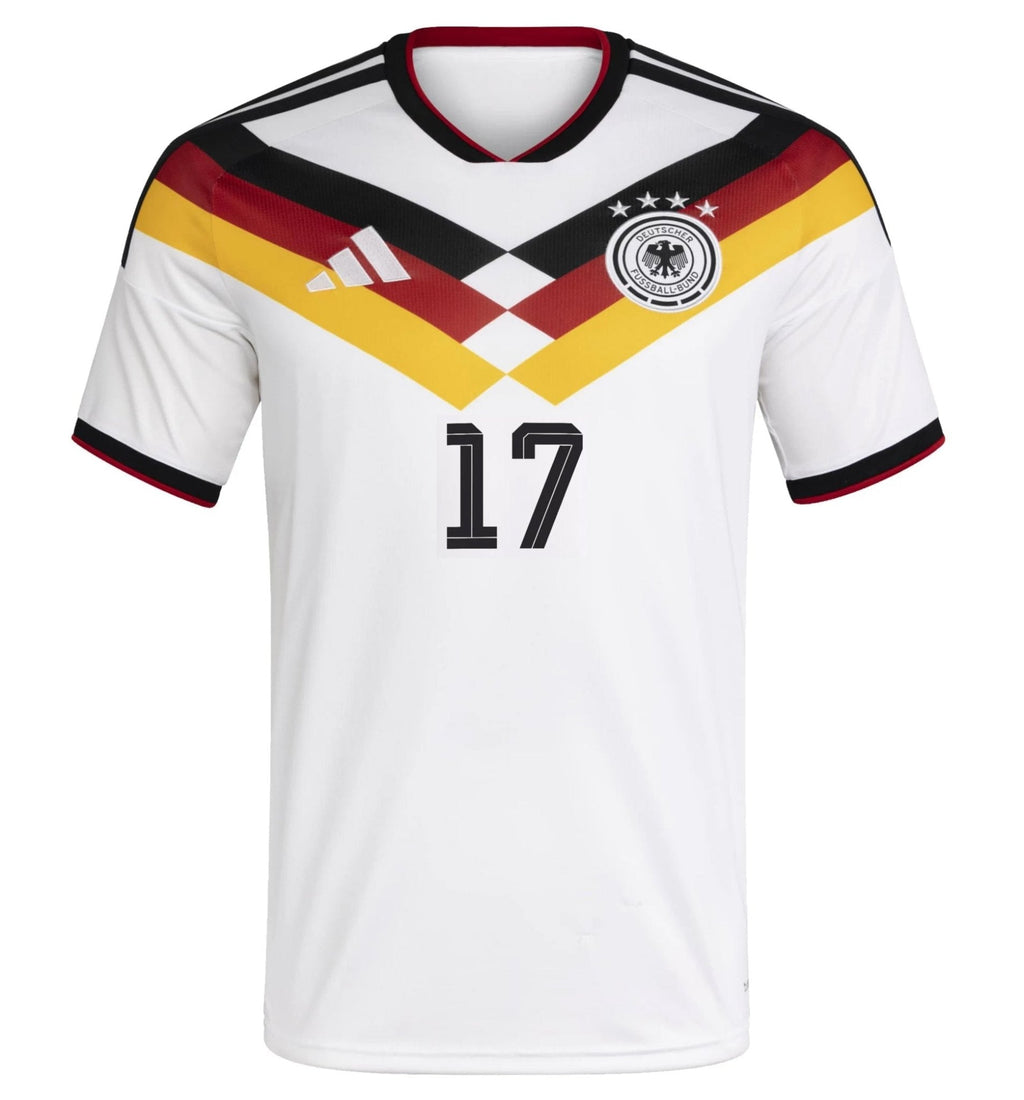 adidas Men's Wirtz Germany Home World Cup Jersey 2026 (White/Black)
