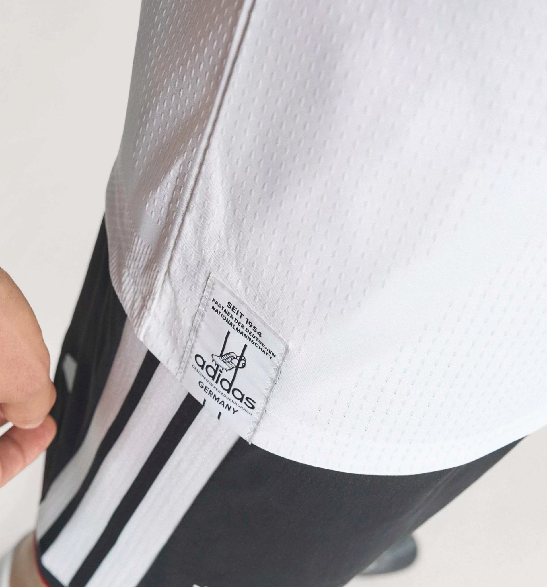 adidas Men's Goretzka Germany Authentic Home World Cup Jersey 2026 (White/Black)