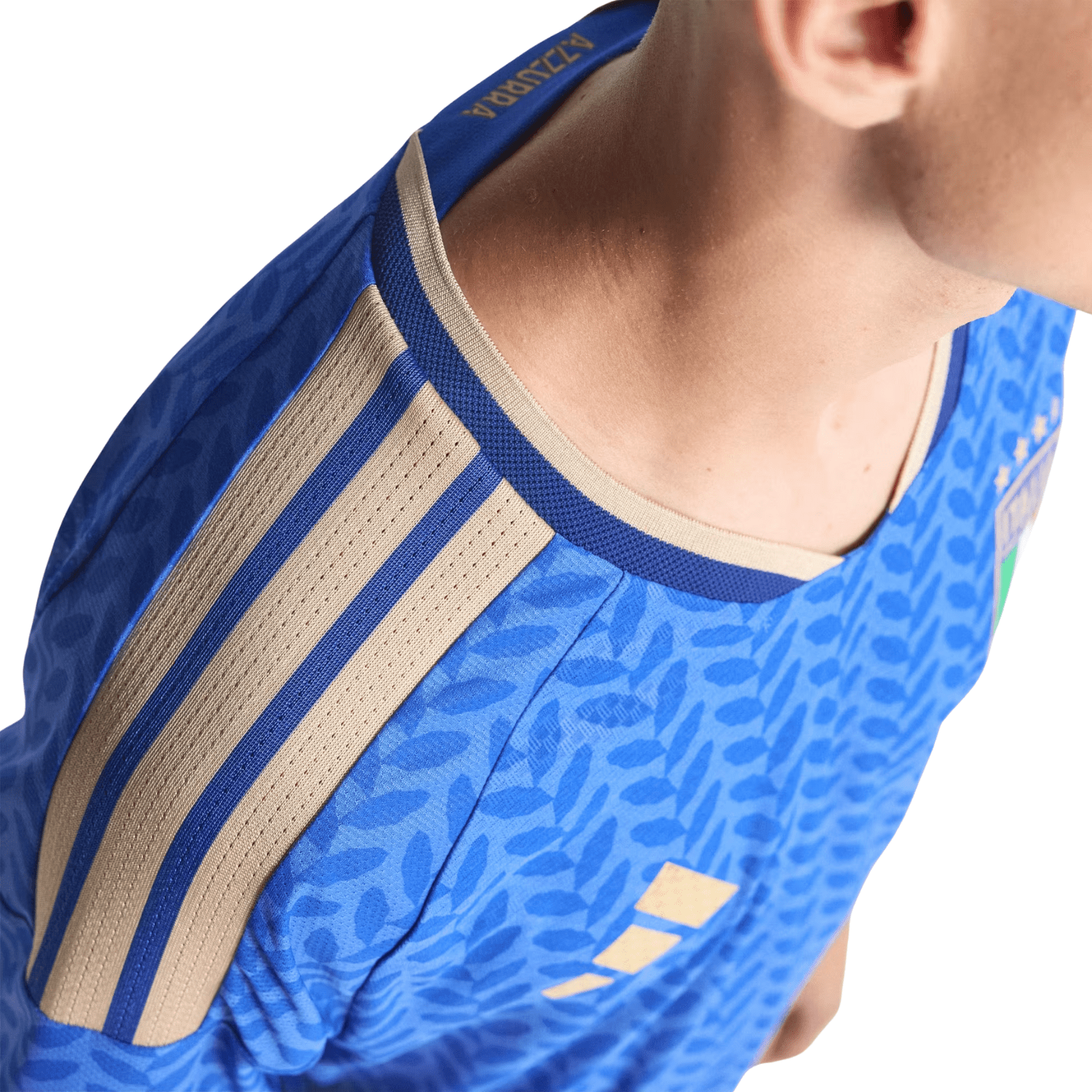 adidas Men's Locatelli Italy 2026 Authentic Home Jersey (Bold Blue)