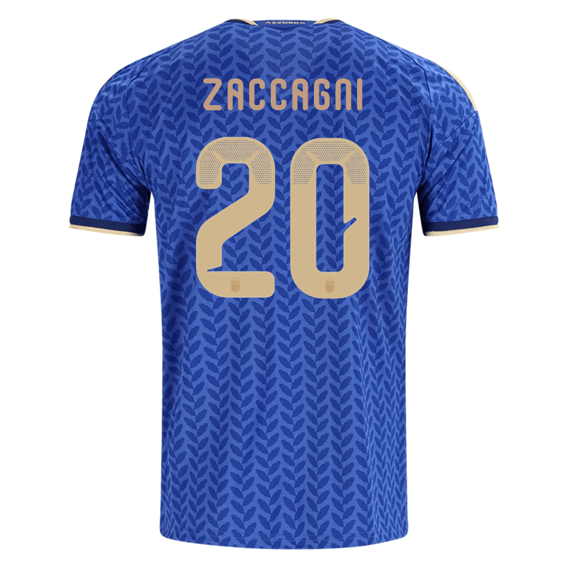 adidas Men's Zaccagni Italy Home Stadium Jersey 2026 (Bold Blue)