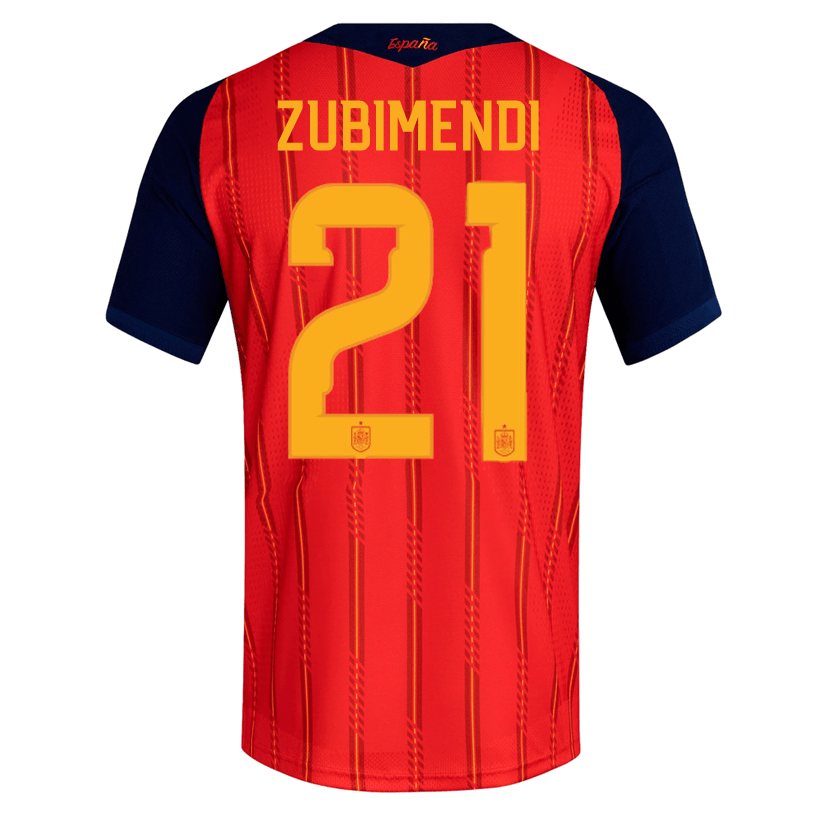 adidas Men's Zubimendi Spain Authentic World Cup Home Jersey 2026 (Vivid Red)