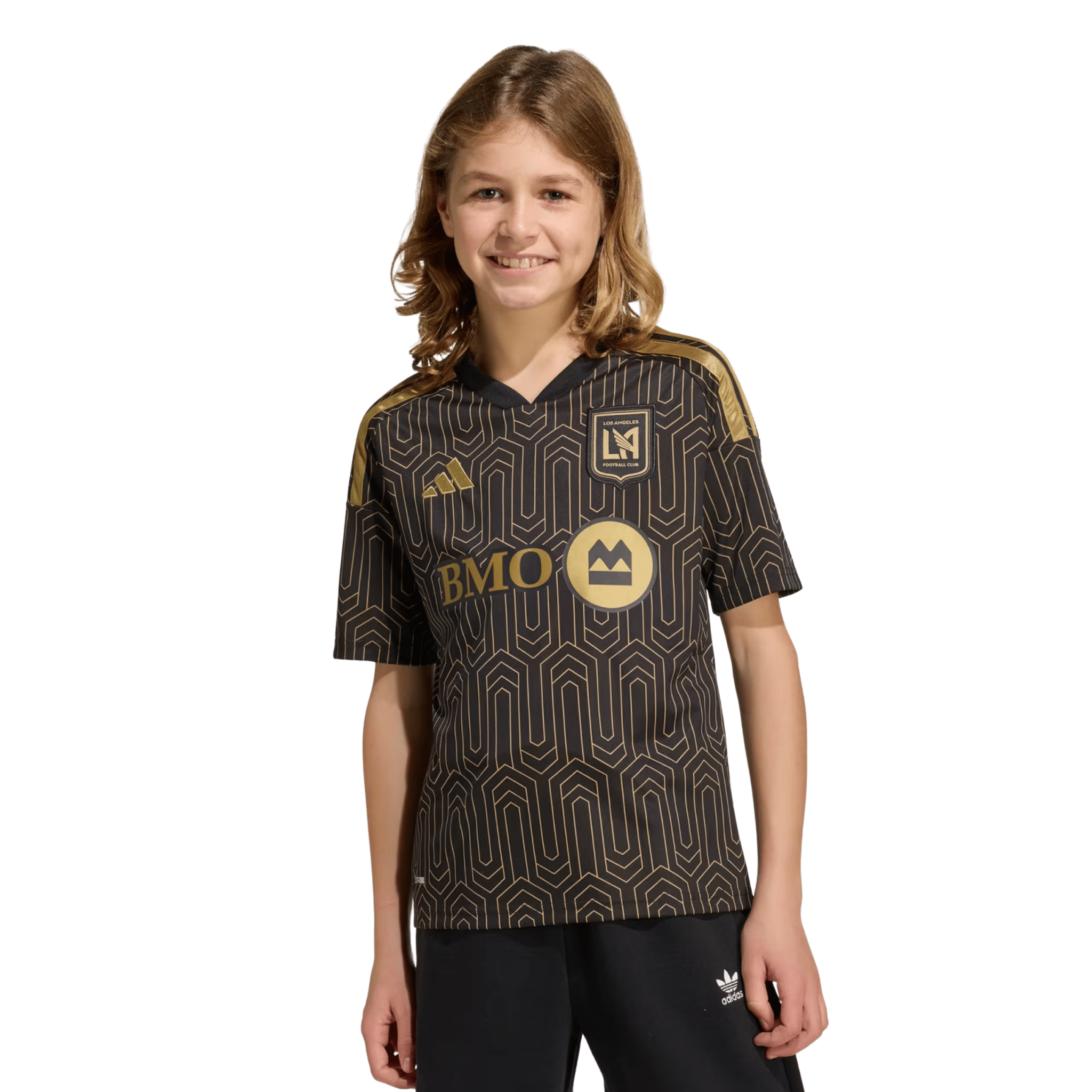 adidas Youth LAFC 26/27 Home Stadium Jersey (Black/Gold)