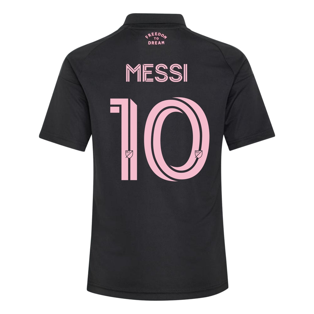 adidas Youth Lionel Messi Inter Miami 26/27 Away Jersey (Black/Pink)