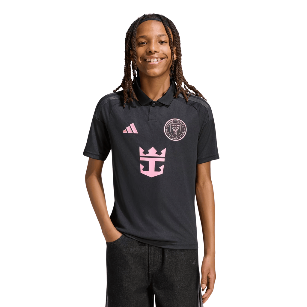 adidas Youth Inter Miami 26/27 Away Jersey (Black/Pink)