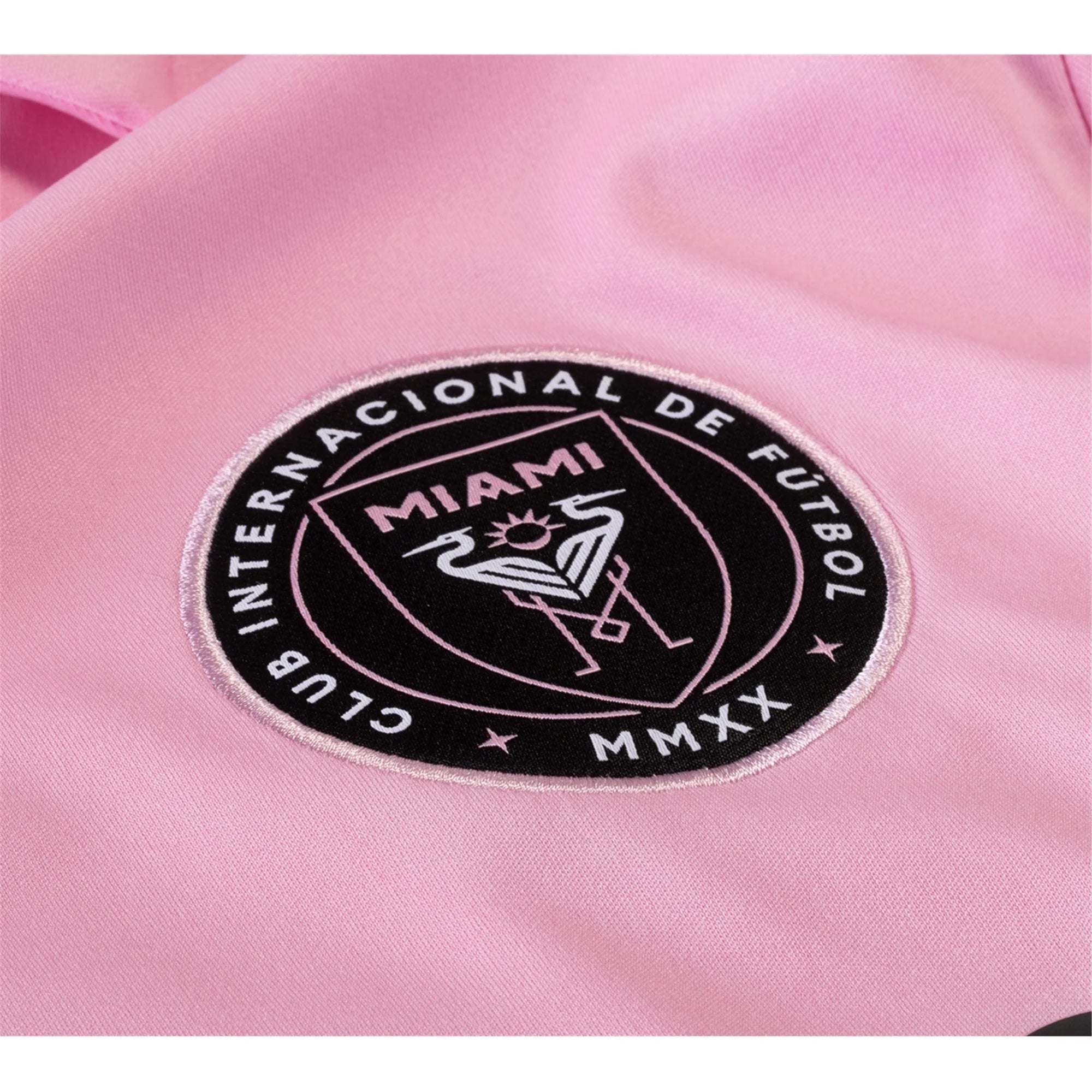 adidas Inter Miami Jordi Alba Home Jersey 23/24 w/ MLS + Leagues Cup Patch + Match Details (True Pink/Black)