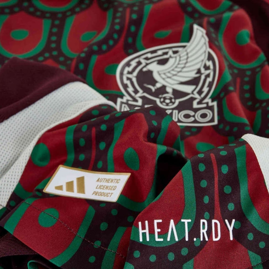 adidas Mexico Authentic Home Jersey 24/25 w/ Gold Cup 2025 Patches (Multicolor)