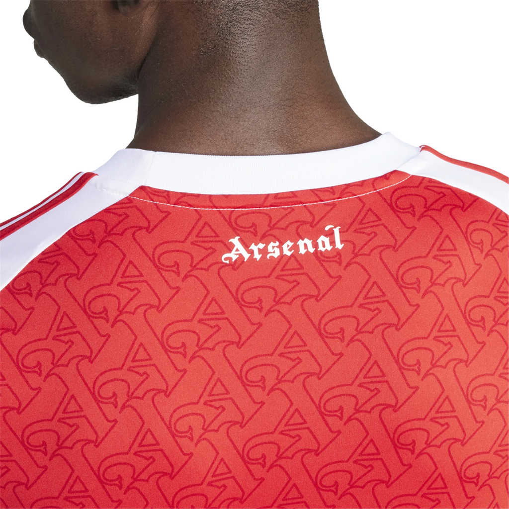 adidas Arsenal Long Sleeve Home Jersey w/ EPL + No Room For Racism Patches 25/26 (Better Scarlet/White)