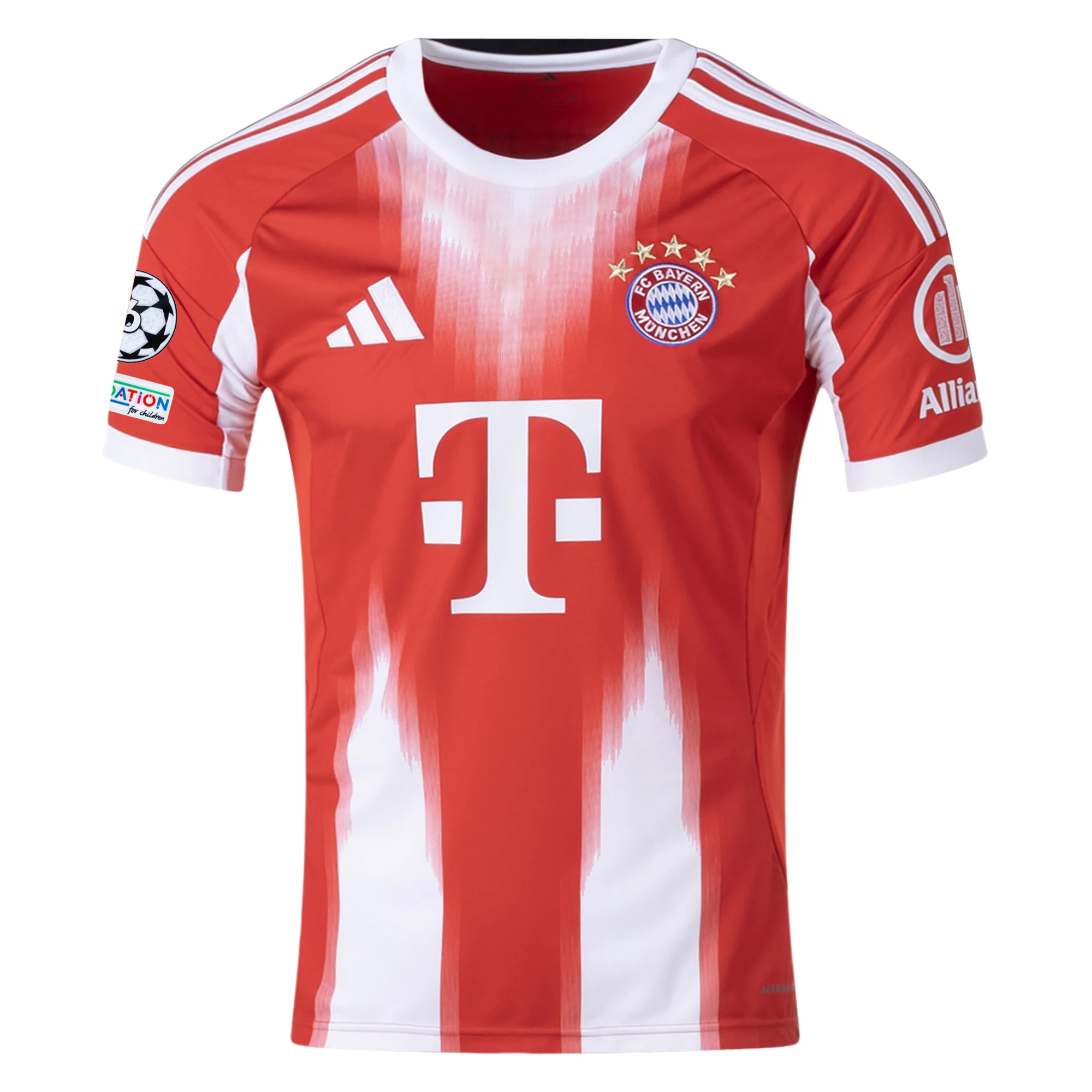 adidas Bayern Munich Minjae Home Jersey w/ Champions League Patches 25/26 (Red)