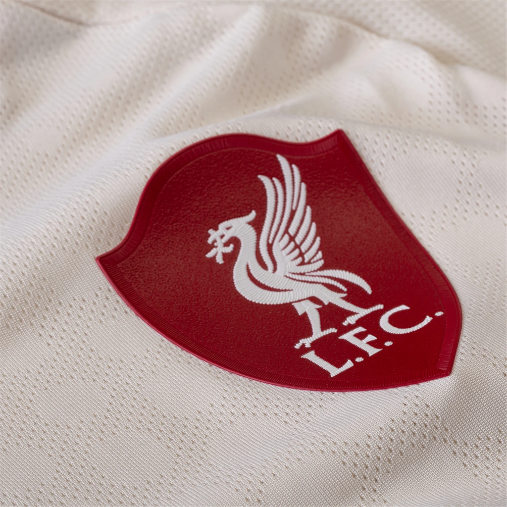 adidas Men's Liverpool Authentic Ryan Gravenberch Away Jersey w/ Champions League Patches 25/26 (Wonder White)