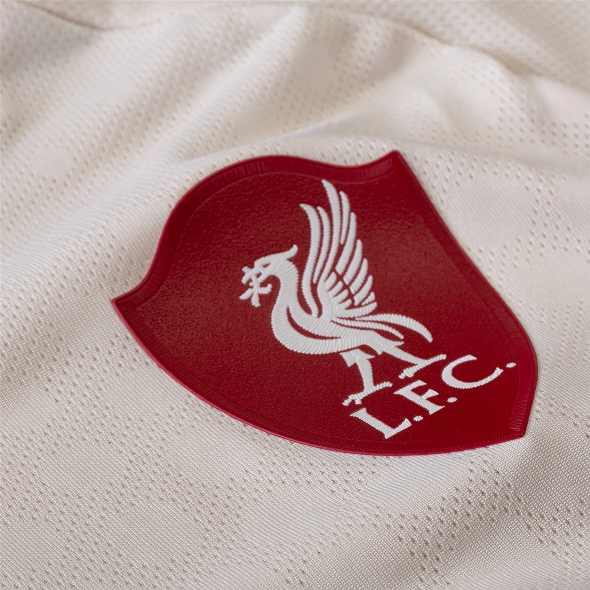adidas Men's Liverpool Authentic Milos Kerkez Away Jersey w/ Champions League Patches 25/26 (Wonder White)