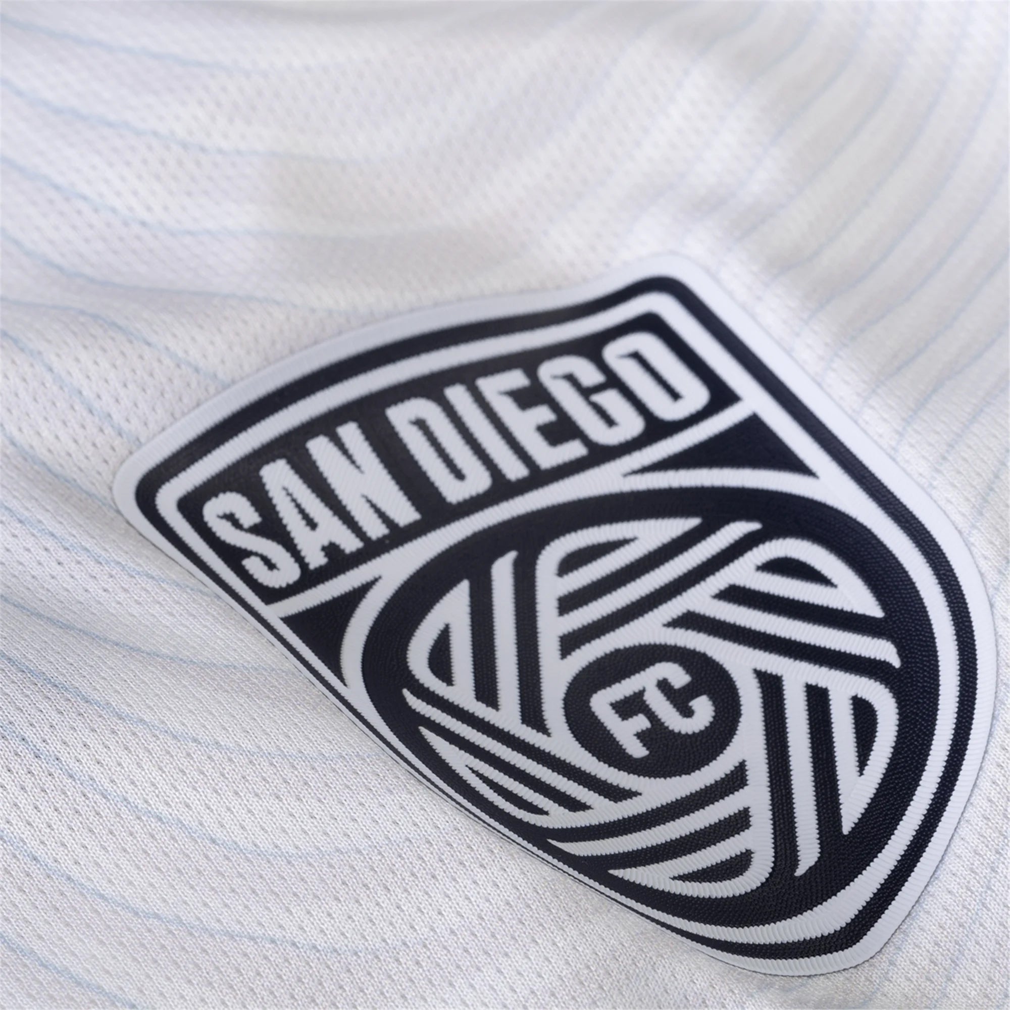 adidas San Diego FC Authentic Manu Duah Away Jersey 25/26 w/ MLS & Apple Patch (White)