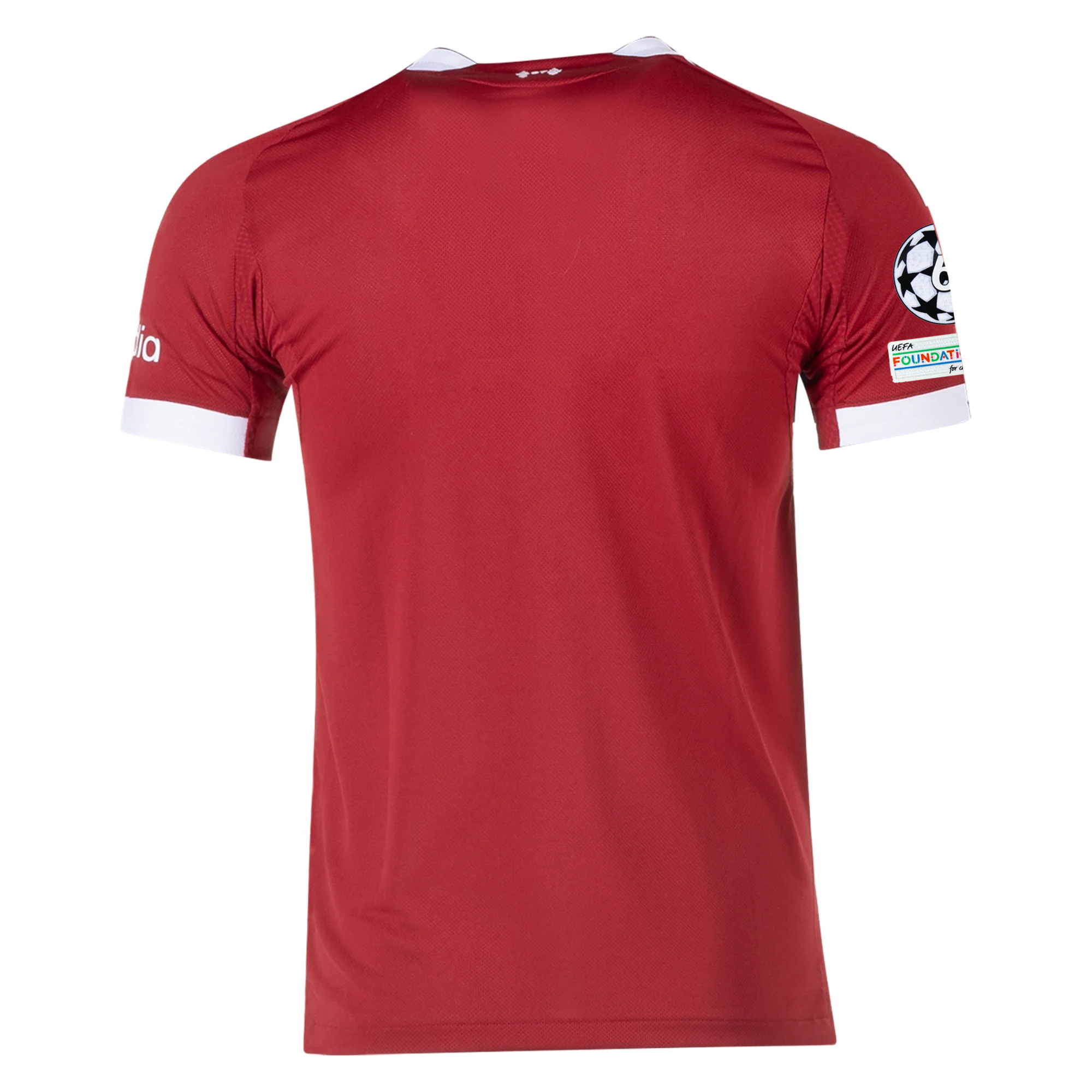 adidas Men's Liverpool FC Authentic Home Jersey 25/26 w/ Champions League Patches (Strawberry Red)