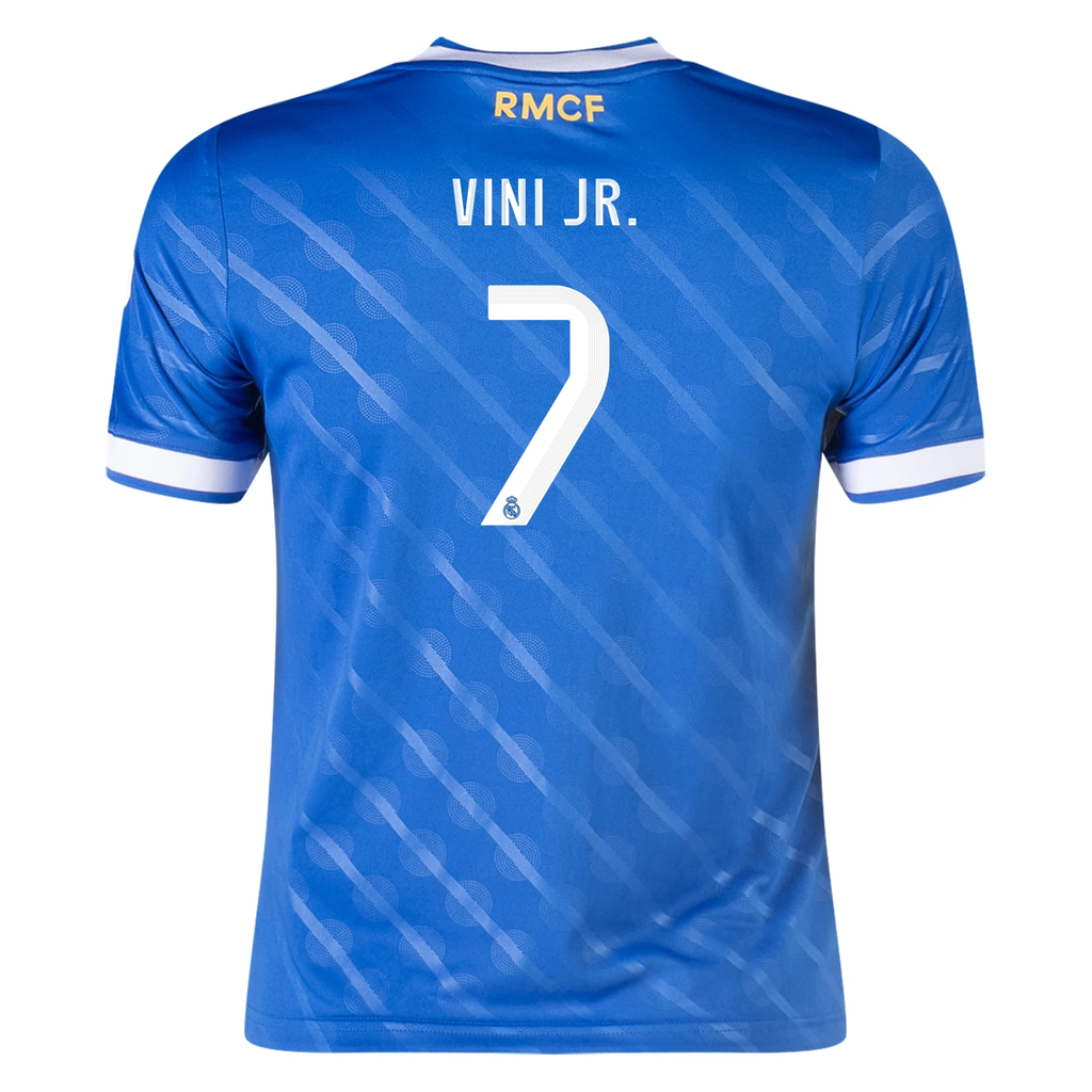 adidas Youth Real Madrid Vini Jr. Third Jersey 25/26 (Blue)