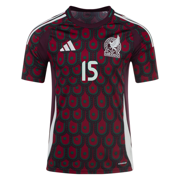Adidas Mens Mexico Uriel Antuna Home Jersey 24/25 (Multicolor)