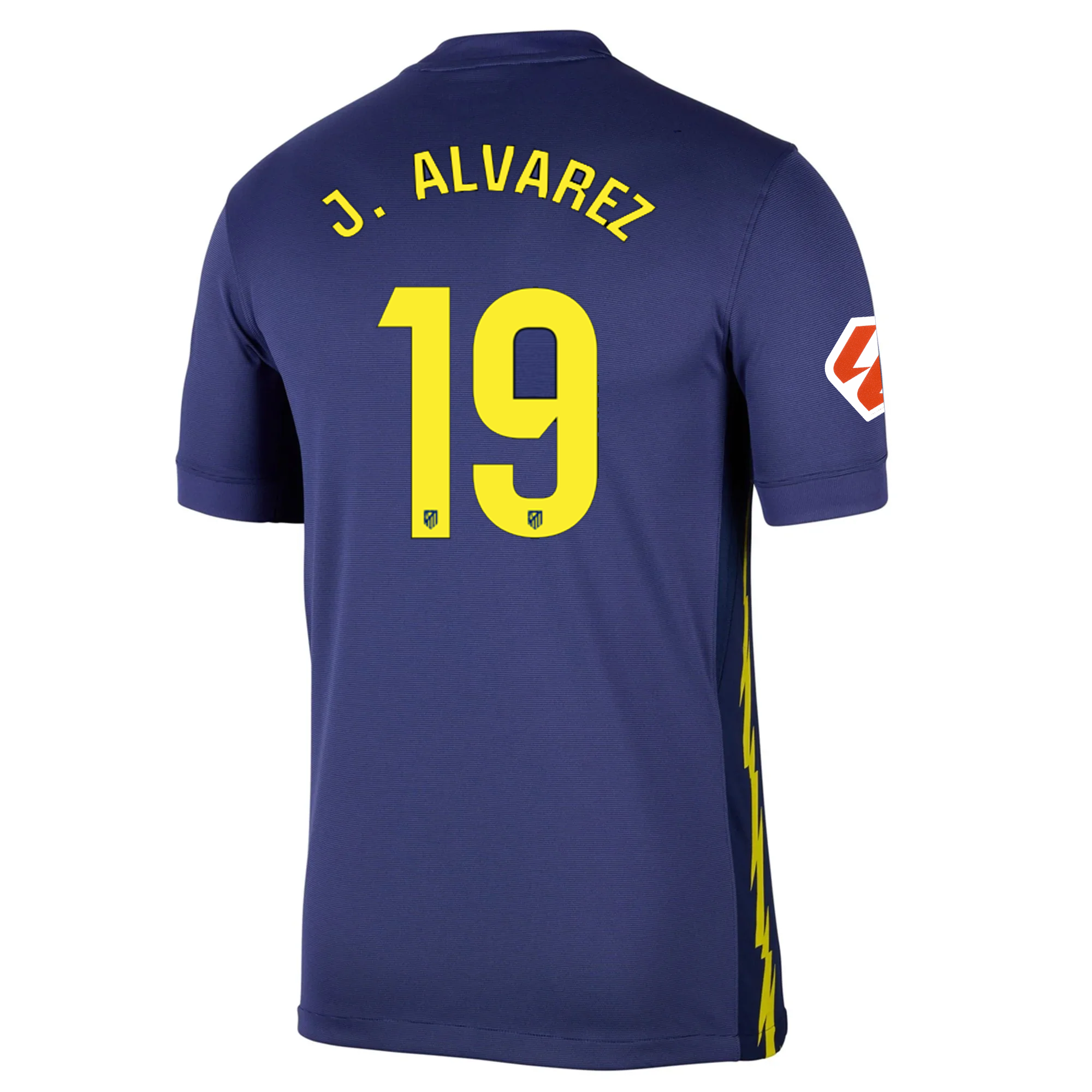 Nike Atlético Madrid Julian Alvarez Away Jersey w/ La Liga Patch 25/26 (Binary Blue/Vibrant Yellow)