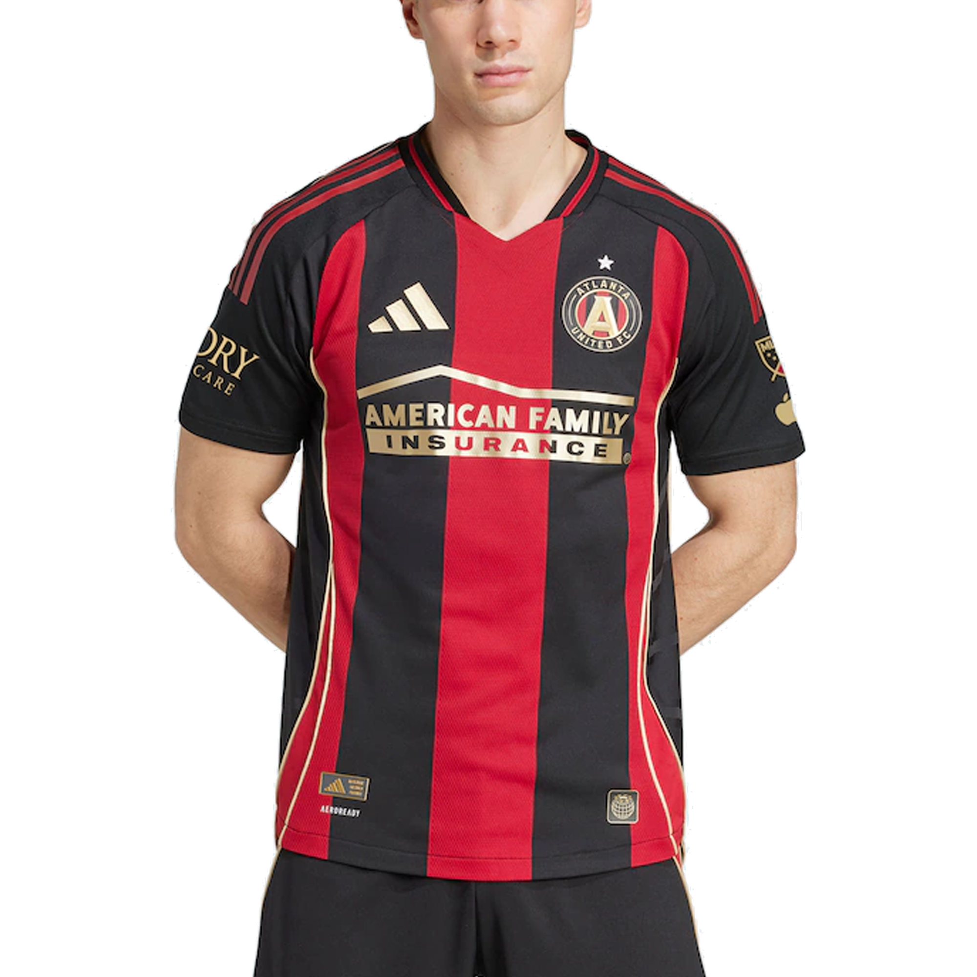 adidas Atlanta United Authentic Home Jersey w/ MLS Patches 25/26 (Red/Black)