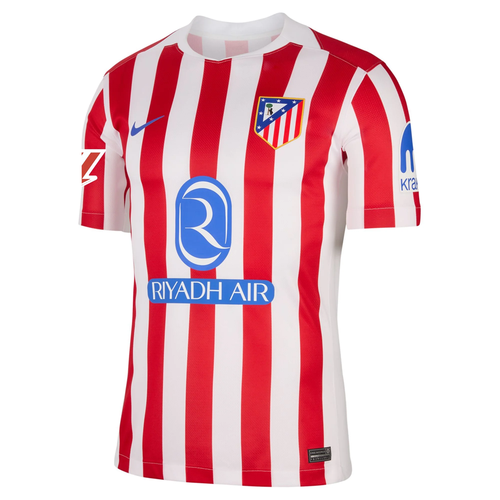 Nike Atletico Madrid Home Jersey w/ La Liga Patch 25/26 (Sport Red/Hyper Royal)