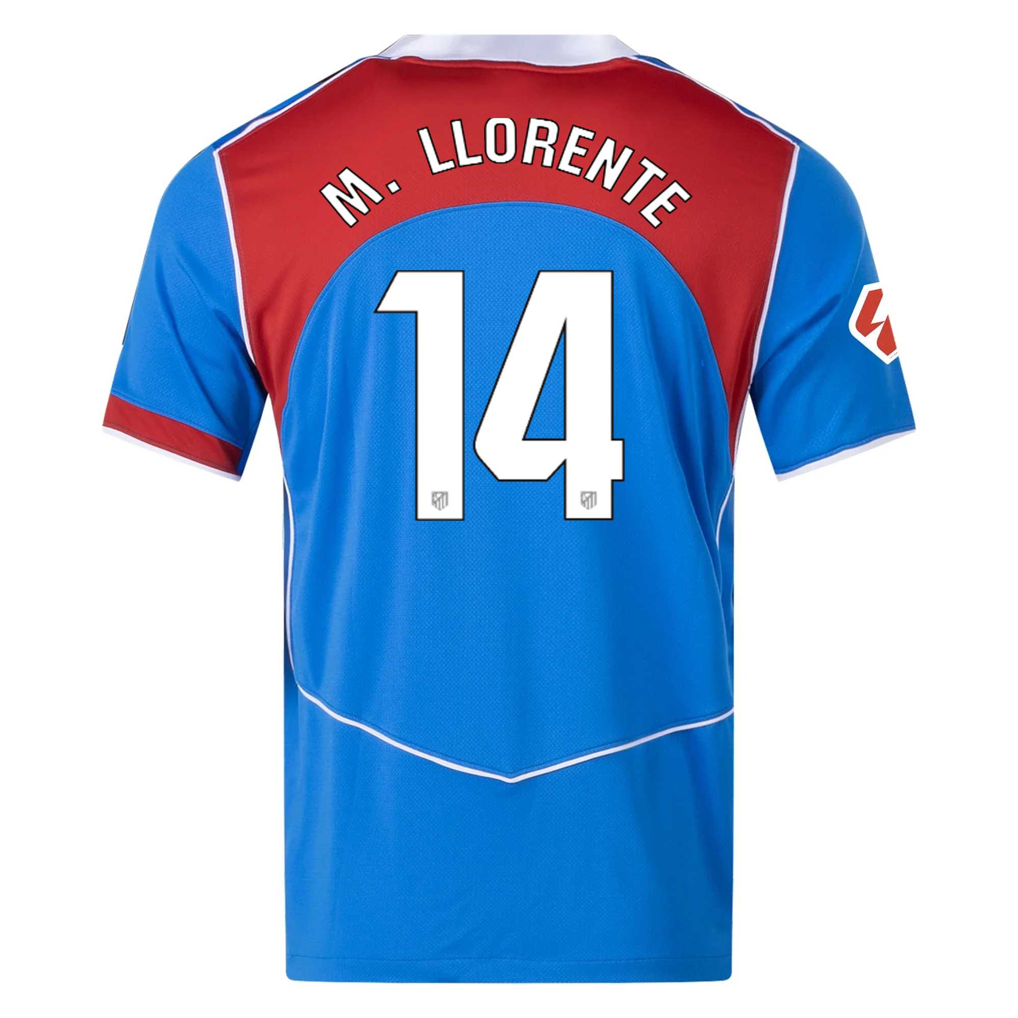 Nike Men's Atletico Madrid Marcos Llorente T90 Third Jersey La Liga Patch 25/26 (Photo Blue/Sport Red)