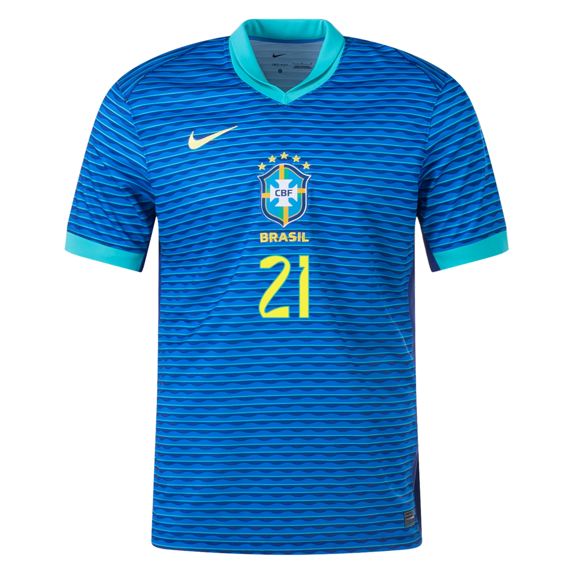 Nike Mens Brazil Endrick Away Jersey 24/25 (Soar/Dynamic Yellow)