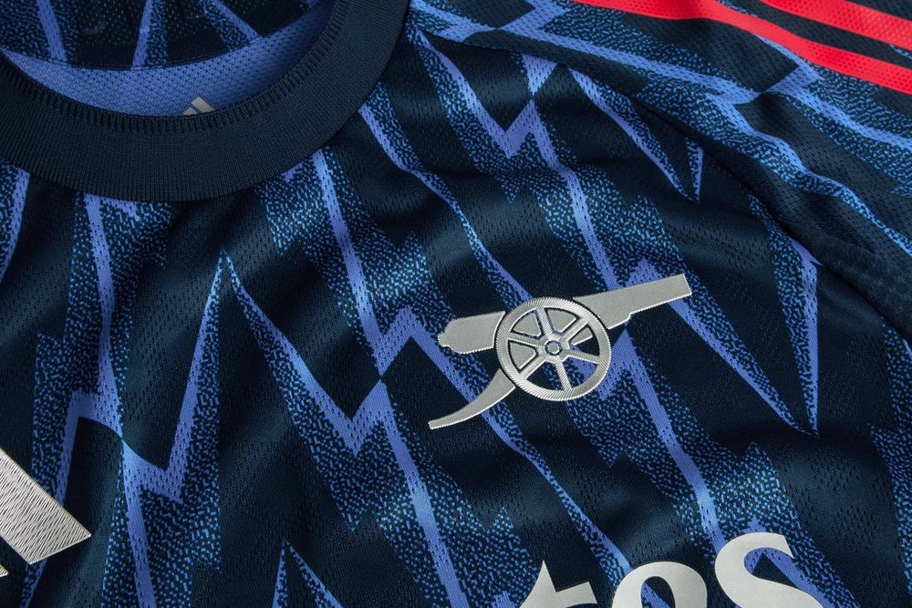 adidas Arsenal Authentic Kai Havertz Away Jersey w/ EPL + No Room For Racism 25/26 (Indigo/Silver)