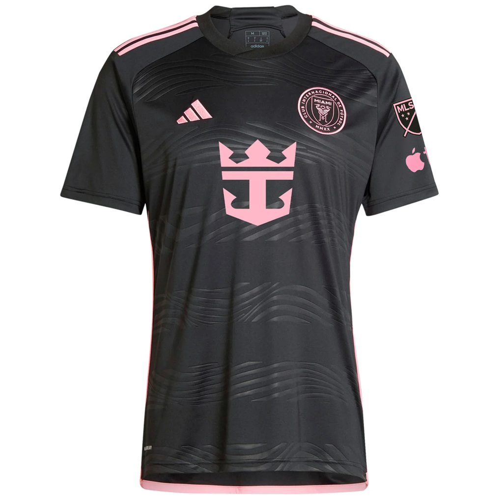 adidas Inter Miami Benjamin Cremaschi Royal Caribbean Away Jersey w/ MLS + Apple TV Patches 23/24 (Black/Bliss Pink)