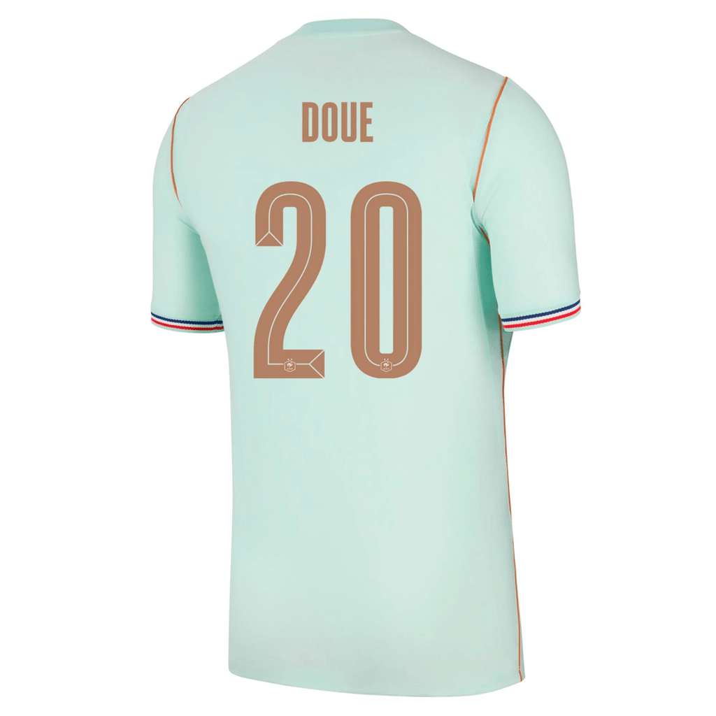 Nike France Désiré Doué Away Jersey 2026 (Igloo/Monarch)