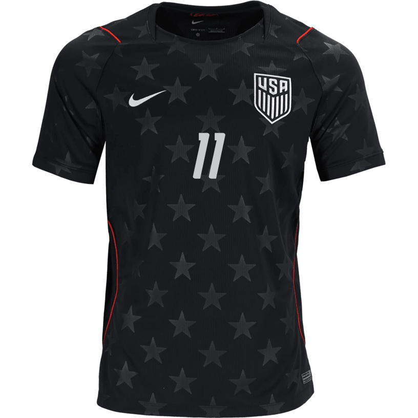 Nike Mens Aaronson United States Away Stadium Jersey 2026 (Dark Obsidian/Pure Platinum) (Copy)