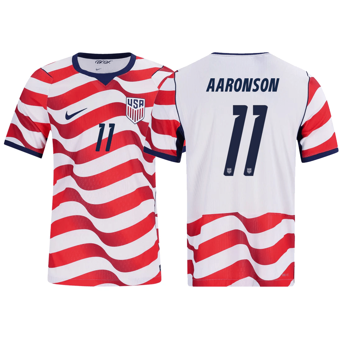 Nike Mens Aaronson United States Match Authentic Home Jersey 2026 (Sail/Midnight Navy)