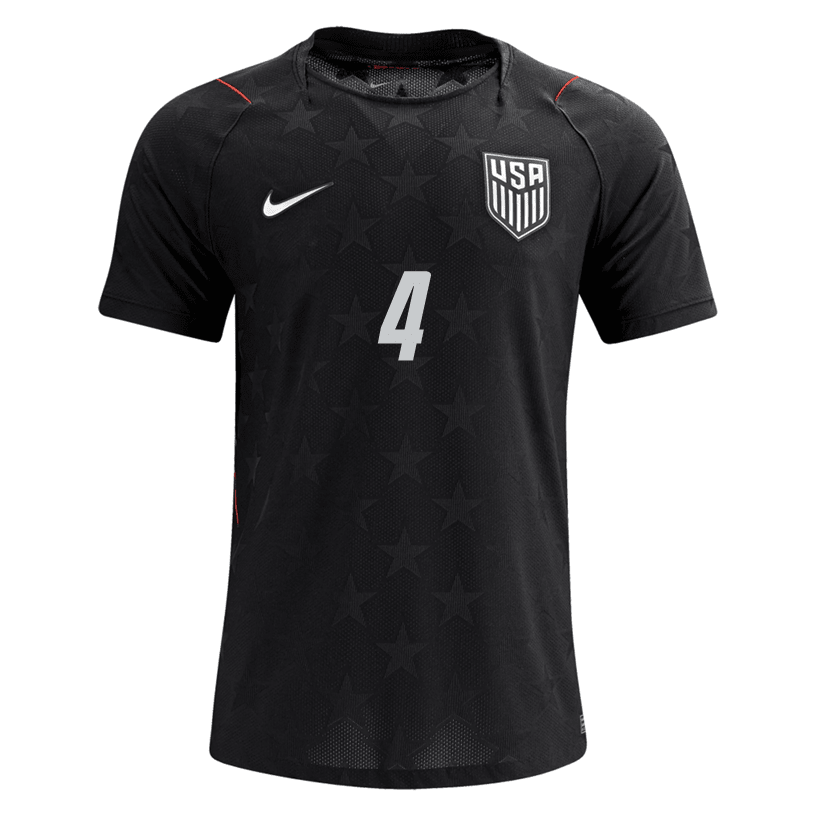 Nike Men's Adams United States Match Authentic Away Jersey 2026 (Dark Obsidian/Pure Platinum)
