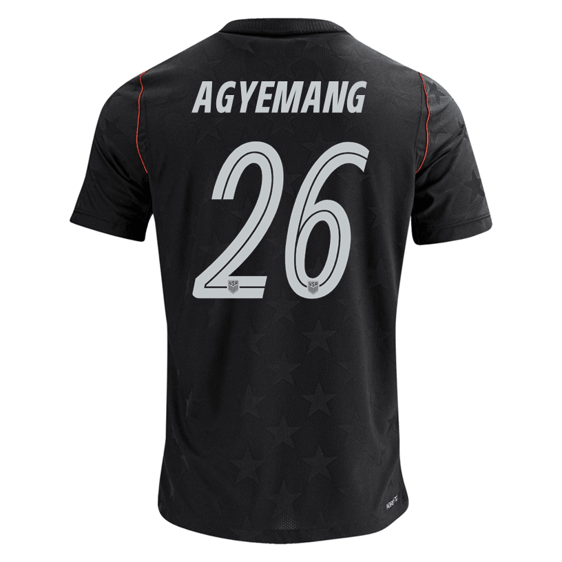 Nike Men's Agyemang United States Match Authentic Away Jersey 2026 (Dark Obsidian/Pure Platinum)
