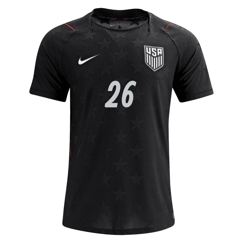 Nike Men's Agyemang United States Match Authentic Away Jersey 2026 (Dark Obsidian/Pure Platinum)