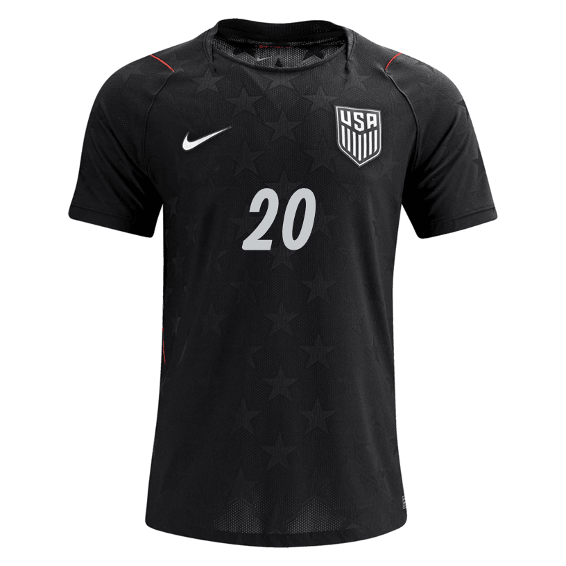 Nike Men's Balogun United States Match Authentic Away Jersey 2026 (Dark Obsidian/Pure Platinum)