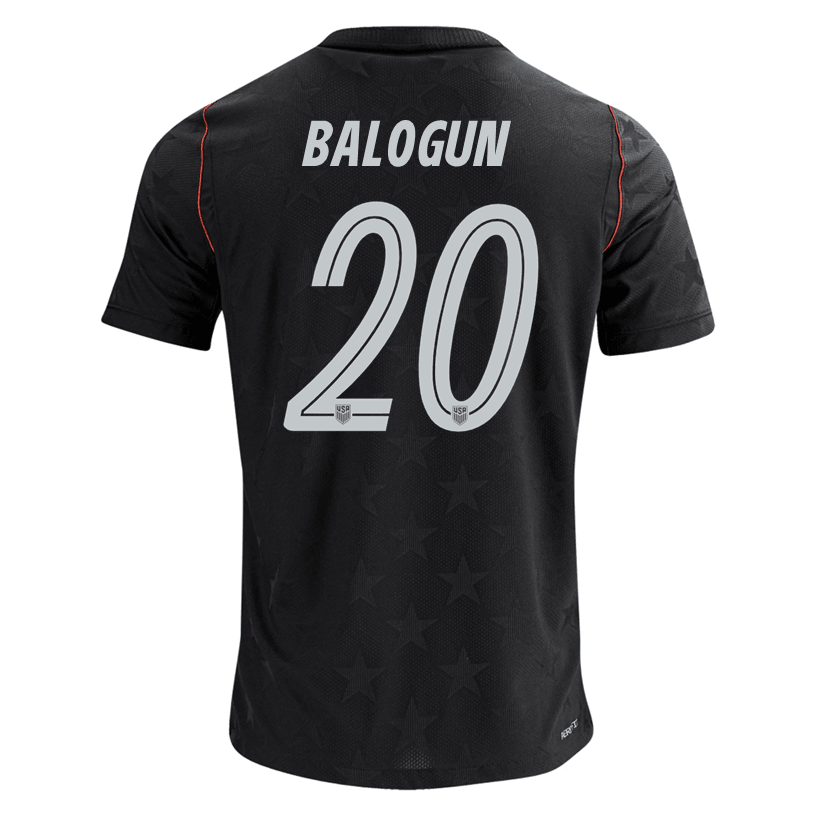 Nike Men's Balogun United States Match Authentic Away Jersey 2026 (Dark Obsidian/Pure Platinum)