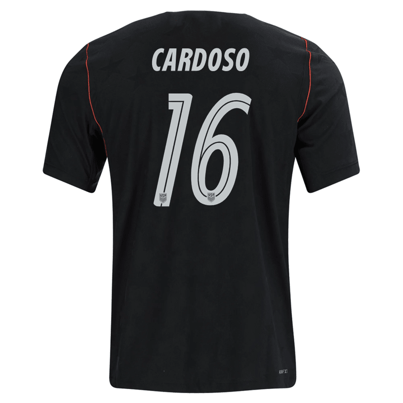 Nike Mens Cardoso United States Away Stadium Jersey 2026 (Dark Obsidian/Pure Platinum)