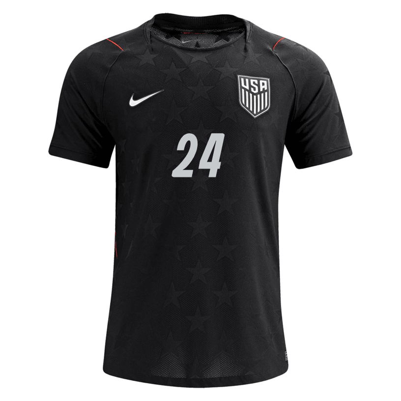 Nike Men's Carter-Vickers United States Match Authentic Away Jersey 2026 (Dark Obsidian/Pure Platinum)