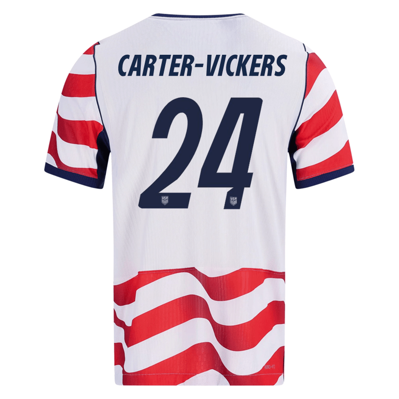 Nike Mens Carter-Vickers United States Match Authentic Home Jersey 2026 (Sail/Midnight Navy)