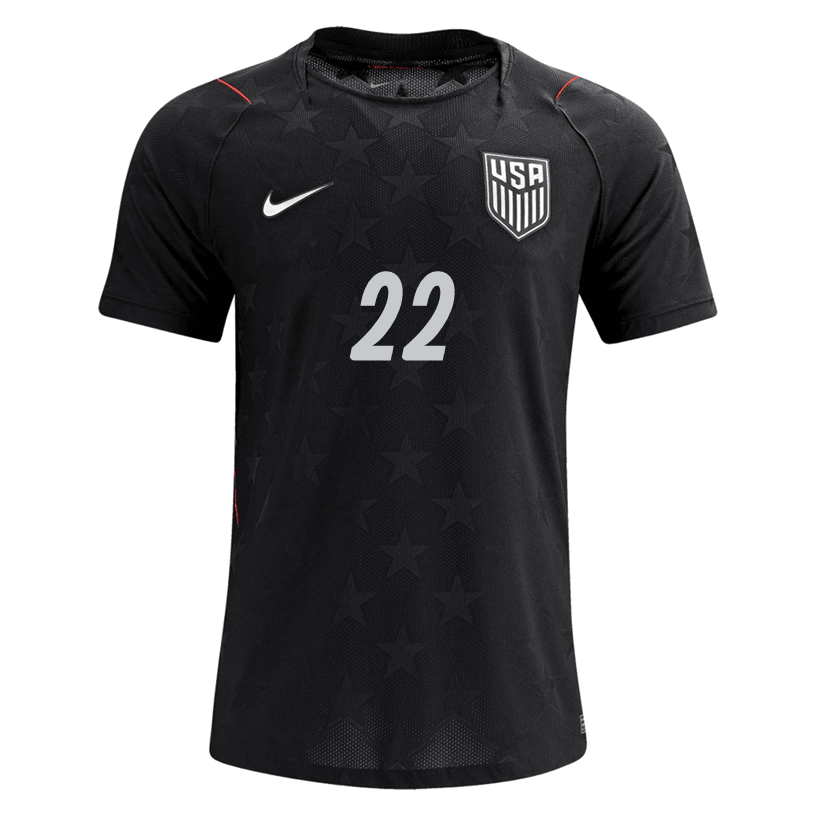 Nike Men's De la Torre United States Match Authentic Away Jersey 2026 (Dark Obsidian/Pure Platinum)