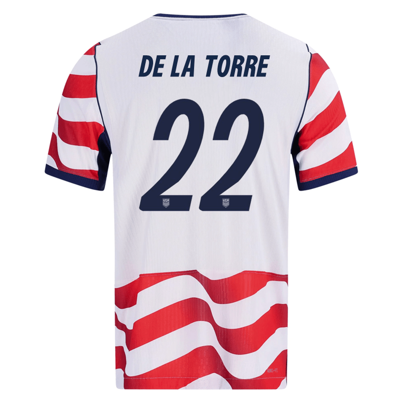 Nike Mens De la Torre United States Match Authentic Home Jersey 2026 (Sail/Midnight Navy)