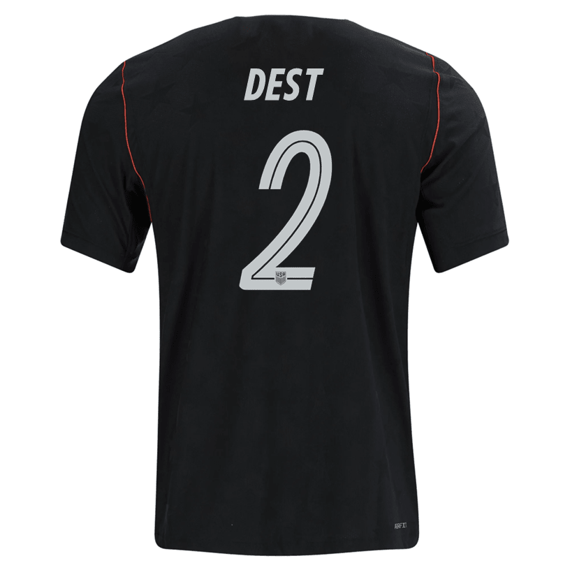 Nike Mens Dest United States Away Stadium Jersey 2026 (Dark Obsidian/Pure Platinum)