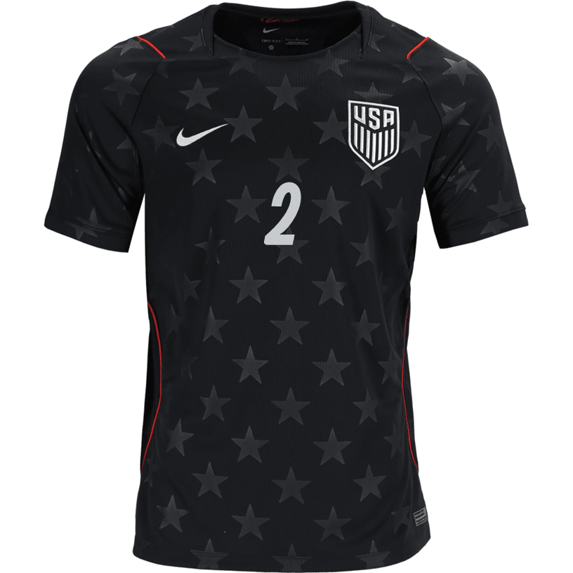 Nike Mens Dest United States Away Stadium Jersey 2026 (Dark Obsidian/Pure Platinum)