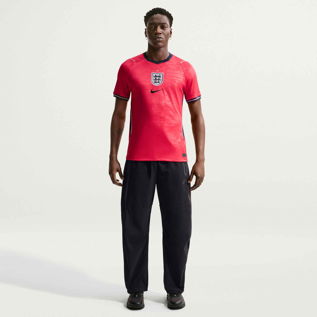 Nike Men's England Away Stadium Jersey 2026 (Speed Red/Obsidian)
