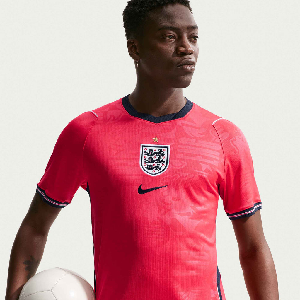 Nike Men's England Away Stadium Jersey 2026 (Speed Red/Obsidian)
