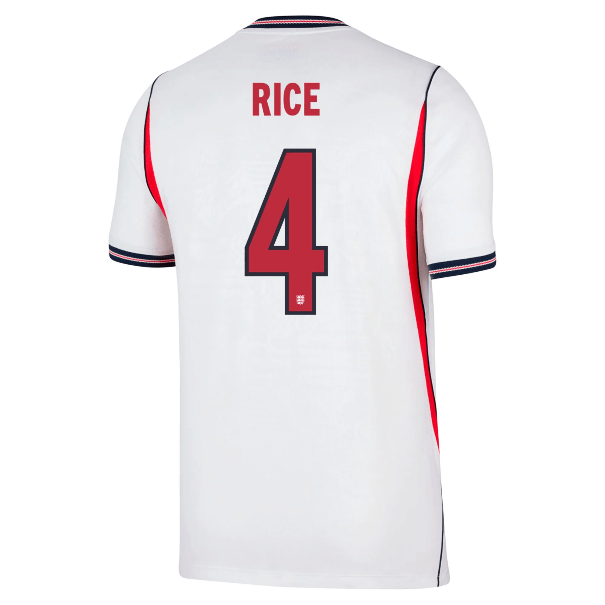 Nike Men's England Declan Rice Home Stadium Jersey 2026 (White/Obsidian)
