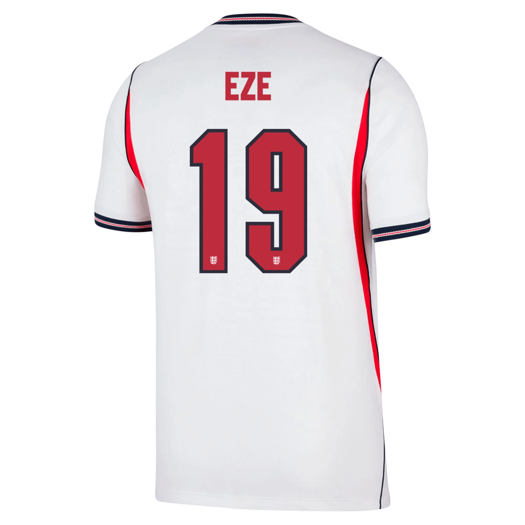 Nike Men's England Eberechi Eze Home Stadium Jersey 2026 (White/Obsidian)