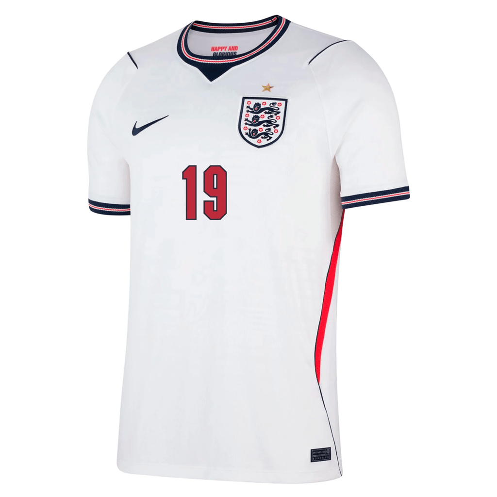 Nike Men's England Eberechi Eze Home Stadium Jersey 2026 (White/Obsidian)